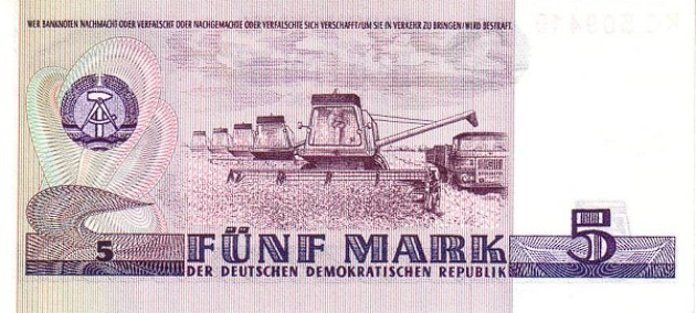 P27 German Democratic Republic - 5 Mark (1975)